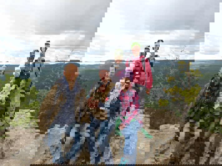 family on buzzards roost