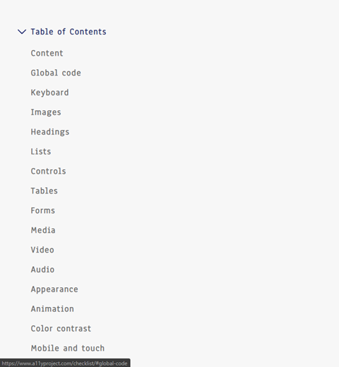 A11y table of contents missing focus state example